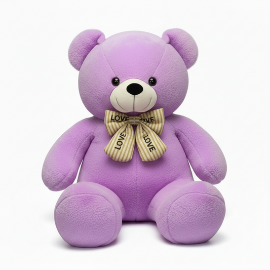 Large 4 feet purple teddy bear soft toy for gifting