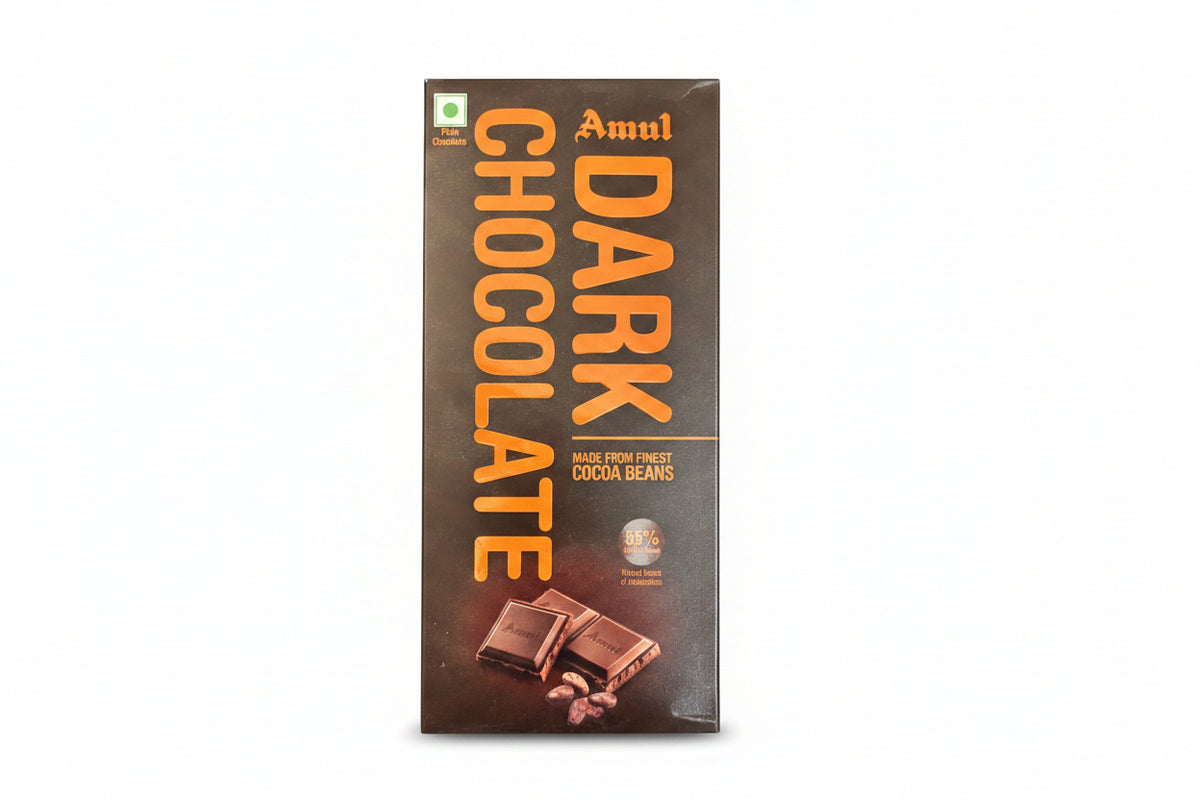 Amul Dark Chocolate 125g made from the finest cocoa beans