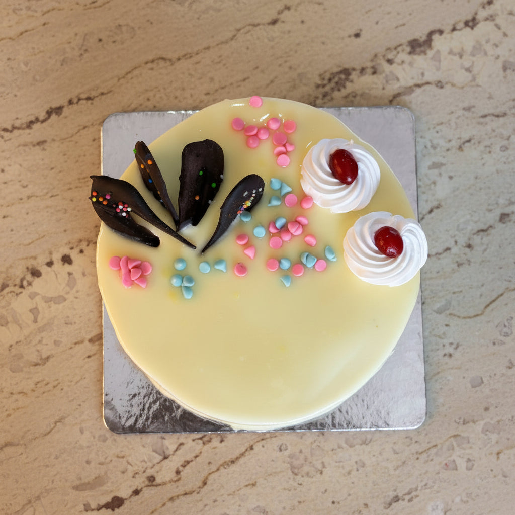 Fresh White Chocolate Cake delivered in Nepal
