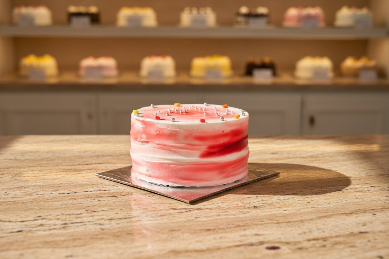 Half pound vanilla cream cake delivery in Nepal