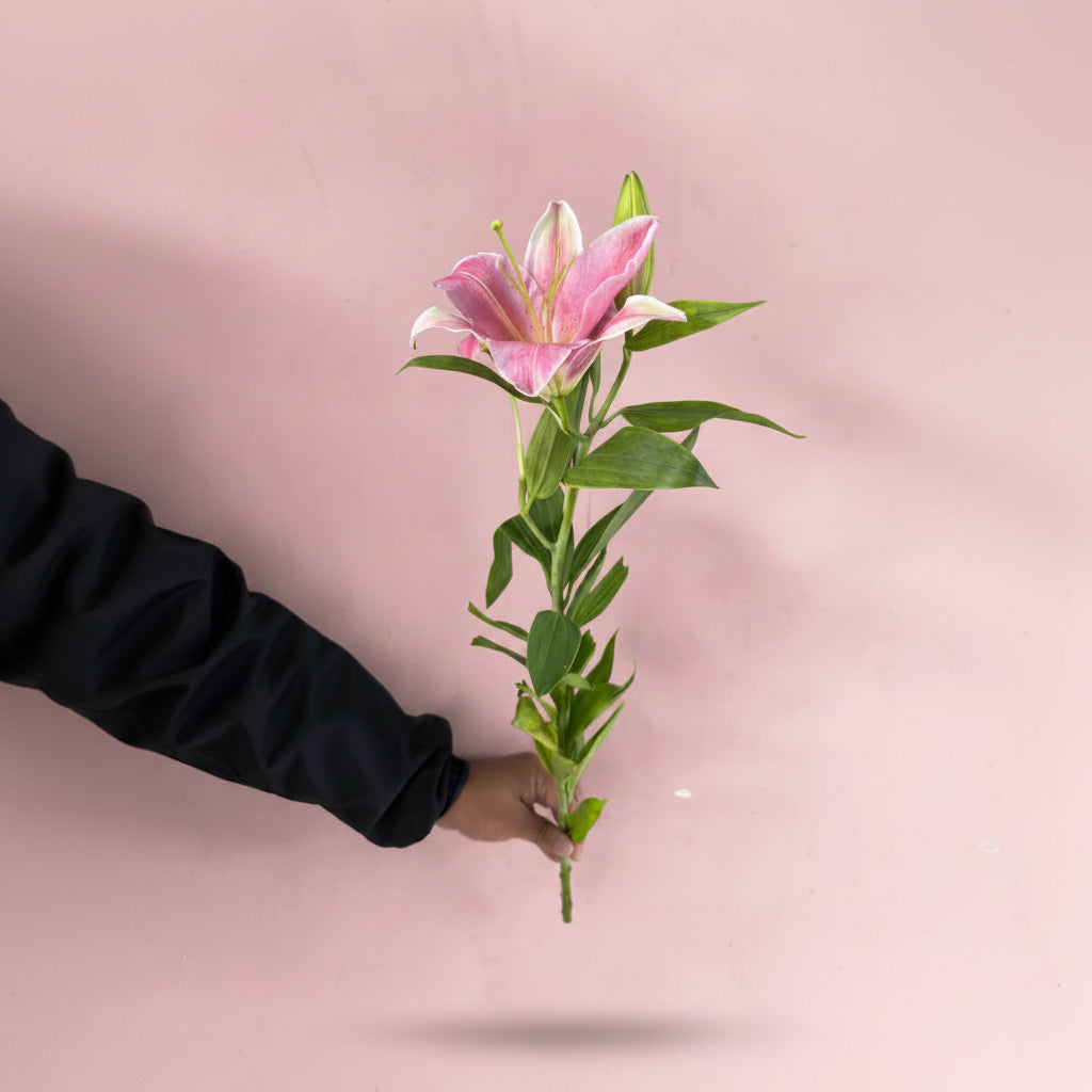 Fresh lily bouquet arranged for sympathy and celebration gifts in Kathmandu