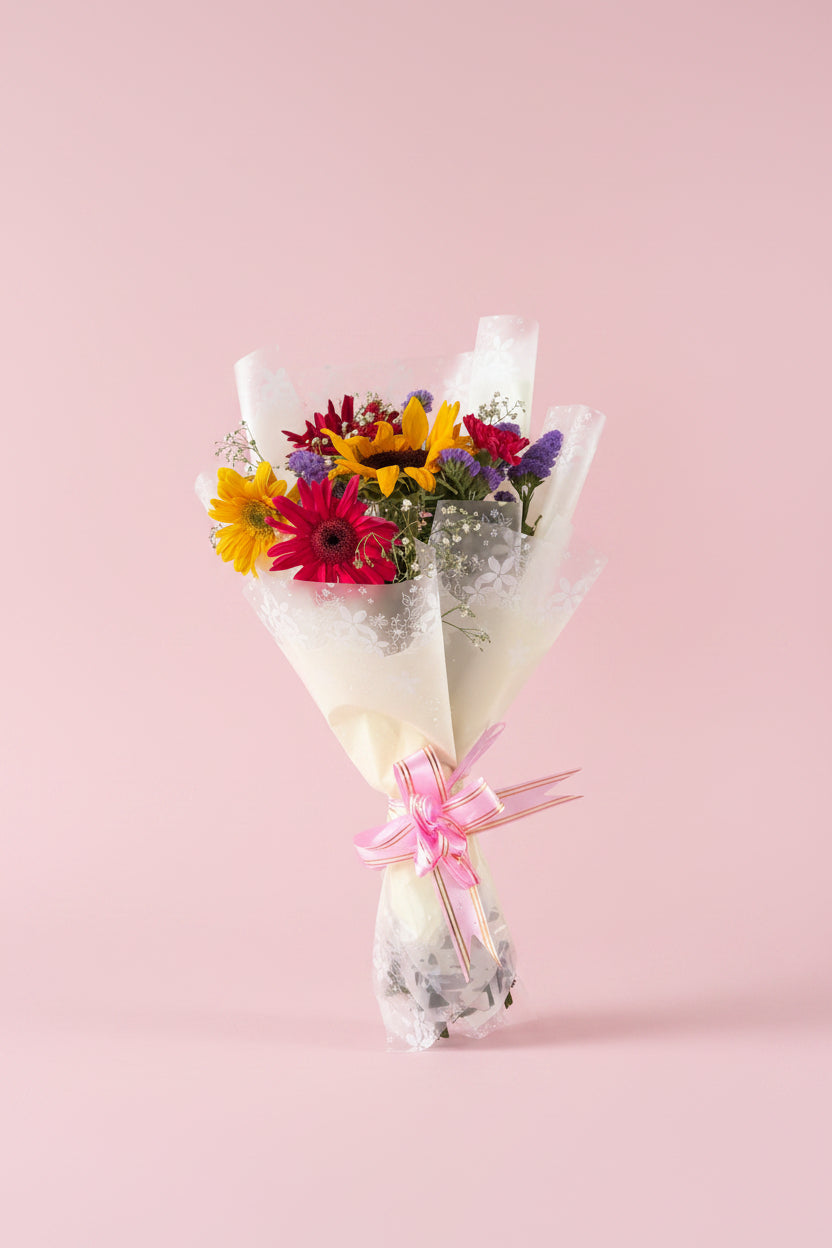 Elegant mixed flower bouquet by Mayako Basket for special occasions in Nepal