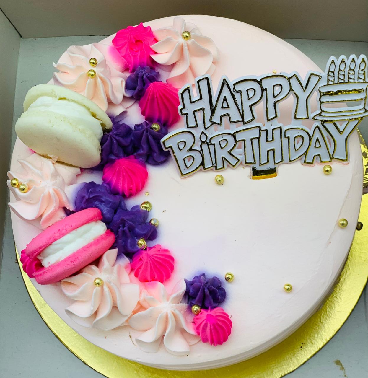 Elegant Strawberry Celebration Cake for birthdays, anniversaries and special occasions in Nepal