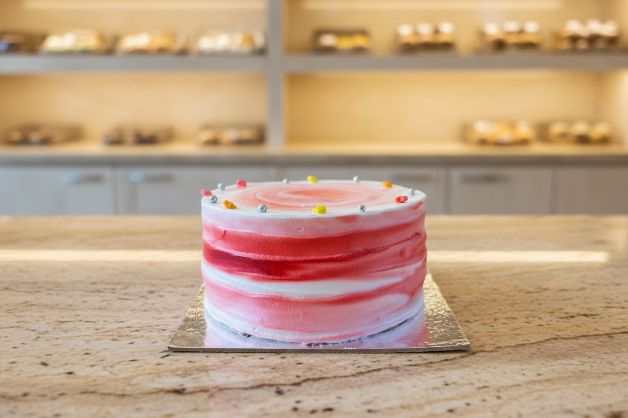White Forest Half Pound Cake delivered in Nepal